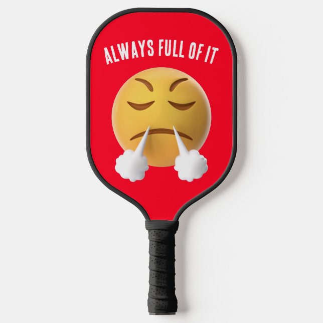 RAQUETTE DE PICKLEBALL PICKLEBALL DE CONCEPTION EMOJI TRÈS MAD (Recto)