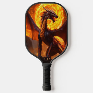 Raquette De Pickleball Pickleball Dreamy avec Dragon Watercolor Art
