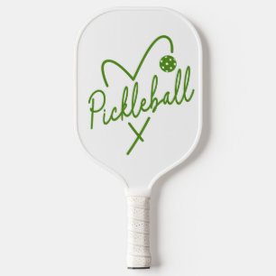 Raquette De Pickleball Pickleball Heart Green & White Paddle
