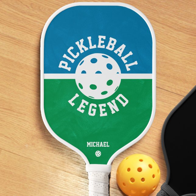 Raquette De Pickleball Pickleball Legend Vert & Bleu (blue and green pickleball legend retro pickleball paddle)