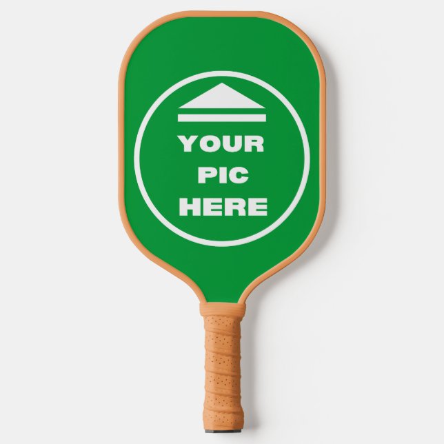 Raquette De Pickleball Pickleball Paddle - Ajouter Votre Image - Tan (Recto)