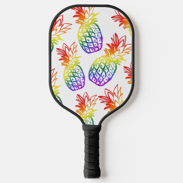 Raquette De Pickleball Pickleball Paddle arc-en-ciel ananas (Recto)