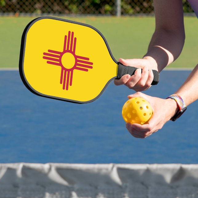 Raquette De Pickleball Pickleball Paddle avec drapeau du Nouveau-Mexique, (Insitu)