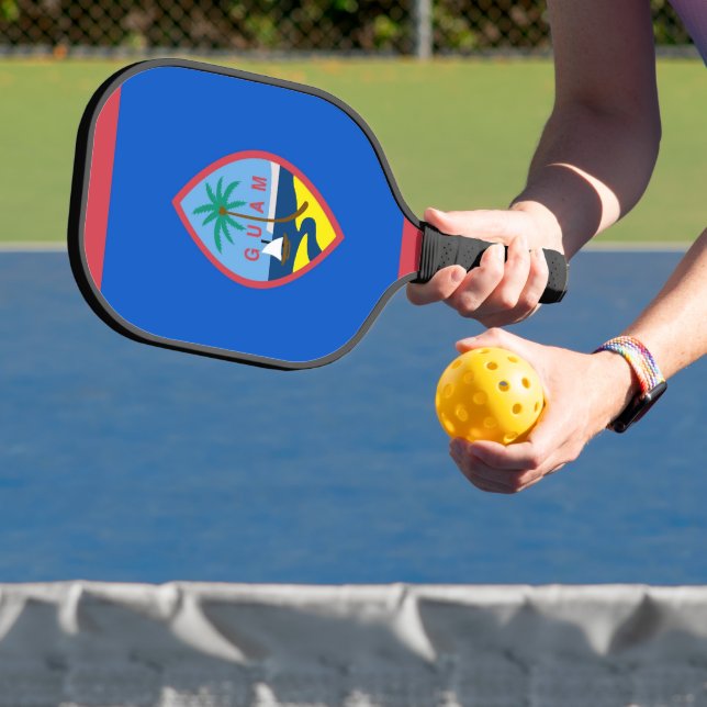 Raquette De Pickleball Pickleball Paddle avec le drapeau de Guam, USA (Insitu)