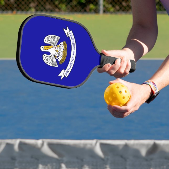 Raquette De Pickleball Pickleball Paddle avec le drapeau de la Louisiane, (Insitu)
