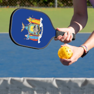 Raquette De Pickleball Pickleball Paddle avec le drapeau de l'État de New