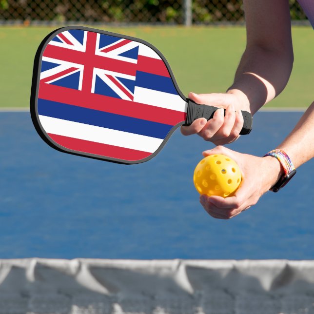 Raquette De Pickleball Pickleball Paddle avec le drapeau d'Hawaii, USA (Insitu)