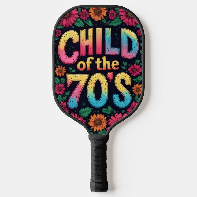 Raquette De Pickleball Pickleball Paddle CHILD OF THE 70'S - Retro Art (Recto)