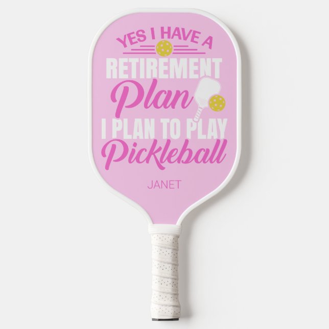 Raquette De Pickleball Pickleball Paddle de retraite rose (Recto)