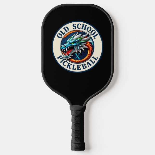 Raquette De Pickleball Pickleball Paddle -Dragon X Old School Pickleball  (Recto)
