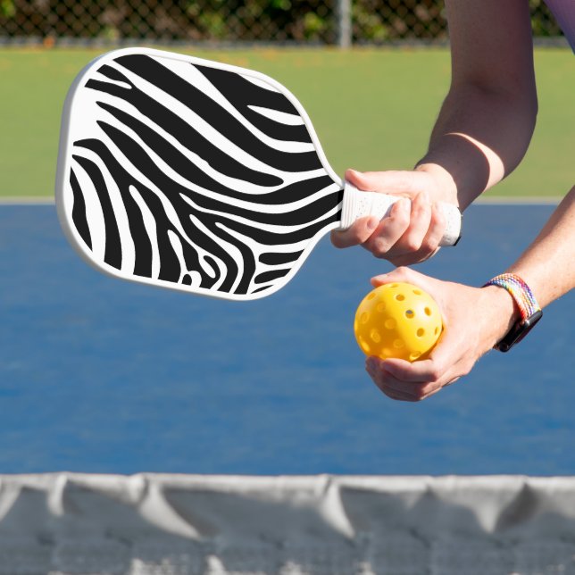 Raquette De Pickleball Pickleball Paddle en Poster de animal noir et blan (Insitu)