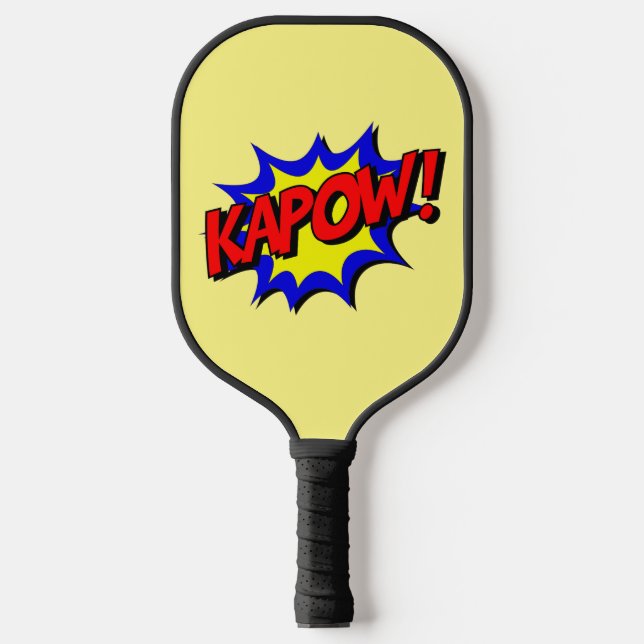 RAQUETTE DE PICKLEBALL PICKLEBALL PADDLE FUNNY COMIC BUBBLE KAPOW! (Recto)
