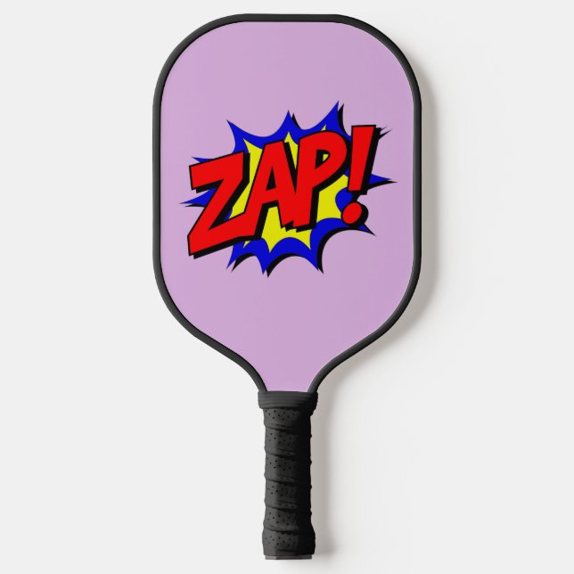 RAQUETTE DE PICKLEBALL PICKLEBALL PADDLE FUNNY COMIC BUBBLE ZAP! (Recto)