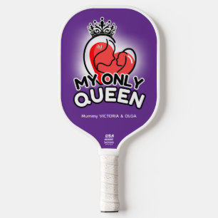 Raquette De Pickleball Pickleball Paddle : Ma seule reine (violet/vert)