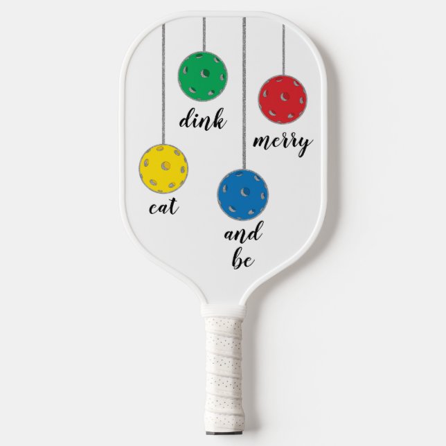 Raquette De Pickleball Pickleball Paddle Noël Ornements (Recto)