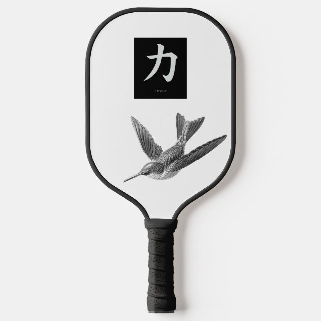 Raquette De Pickleball Pickleball Paddle PERSONNALISÉ INITIAL ET HUMMINGB (Recto)