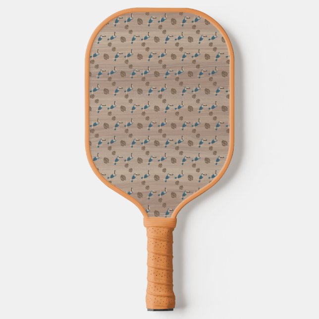 Raquette De Pickleball Pickleball Paddle, Retro Tiki Parrot et Palm (Recto)