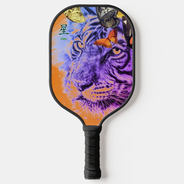 RAQUETTE DE PICKLEBALL PICKLEBALL PADDLE TIGER ET BUTTERFLIS (Recto)