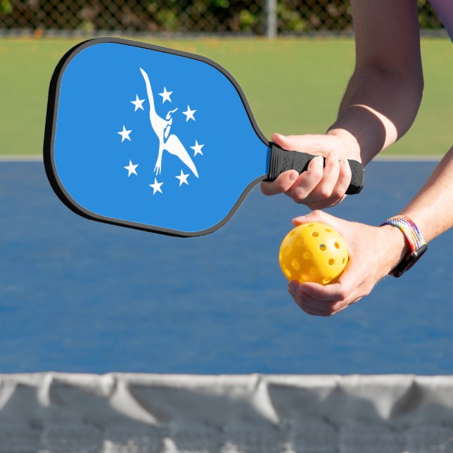 Raquette De Pickleball Pickleball Paddle with flag of Corpus Christi, USA (Insitu)