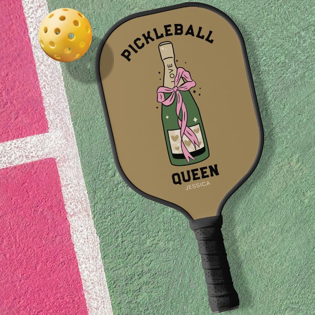 Raquette De Pickleball Pickleball Party Queen Nom personnalisé Paddle (Créateur téléchargé)
