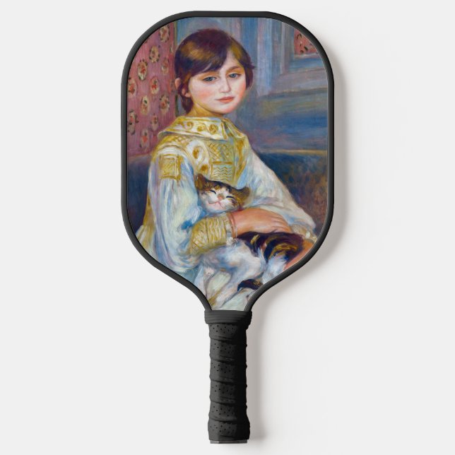 Raquette De Pickleball Pierre-Auguste Renoir - Enfant avec chat (Recto)