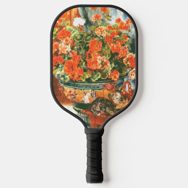Raquette De Pickleball Pierre-Auguste Renoir Geraniums Et Chats (Recto)