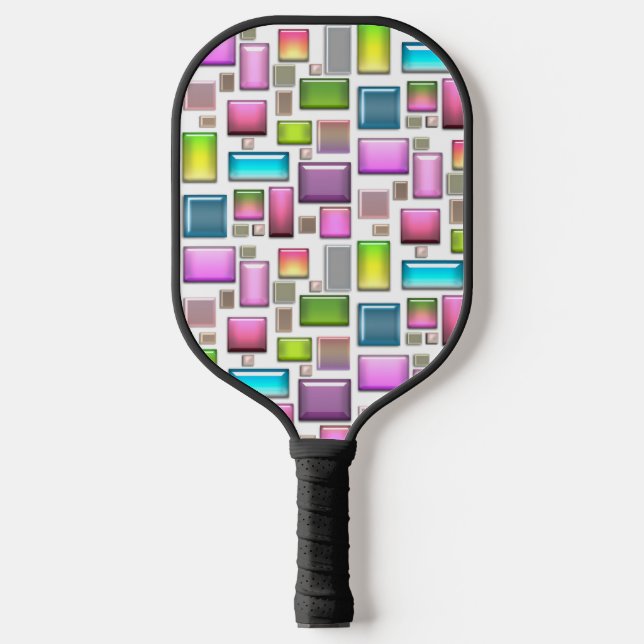 Raquette De Pickleball Pierres précieuses et mère de perle (Recto)