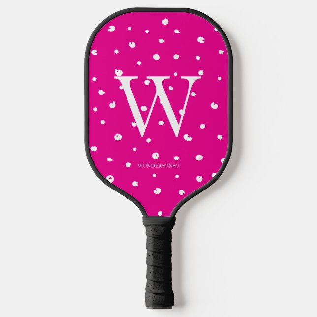 Raquette De Pickleball Pink Dots (Recto)