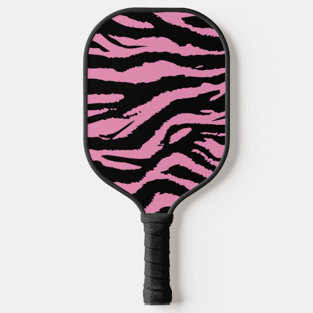 Raquette De Pickleball Pink Zebra Imprimer Motif animal (Recto)