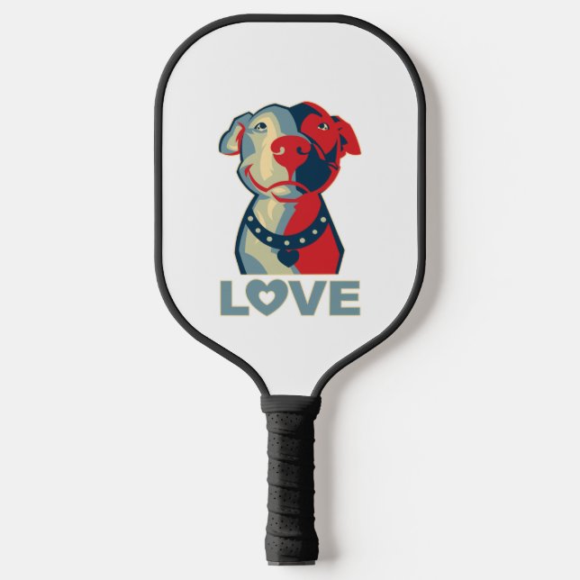 Raquette De Pickleball Pitbull - AMOUR (Recto)