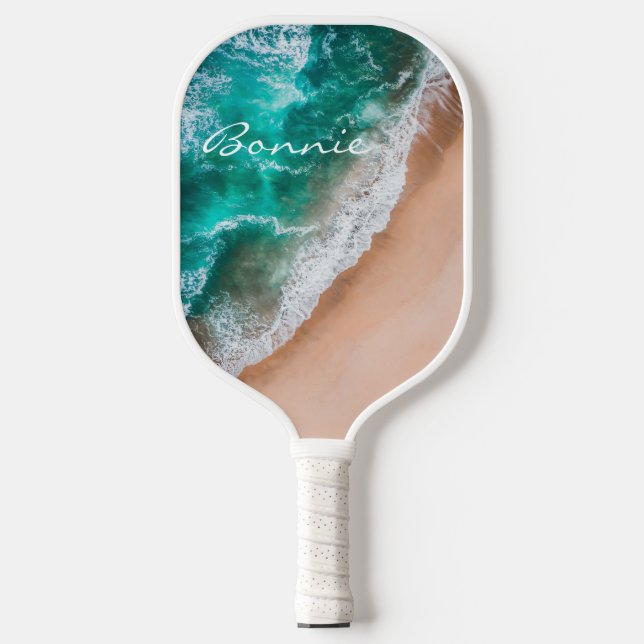 Raquette De Pickleball Plage d'eau de mer sable tropical été (Recto)