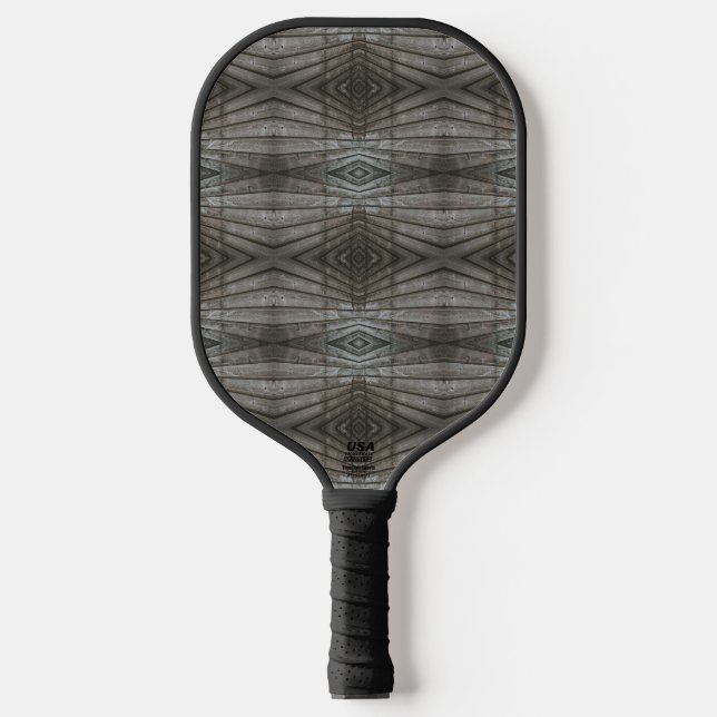 Raquette De Pickleball Planches de bois à recouvrement Perspective Modèle (Recto)