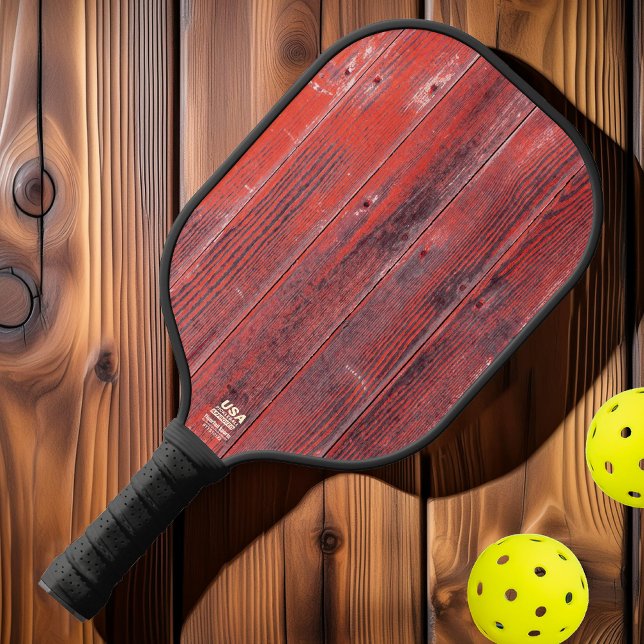 Raquette De Pickleball Planches de grange en détresse (Créateur téléchargé)