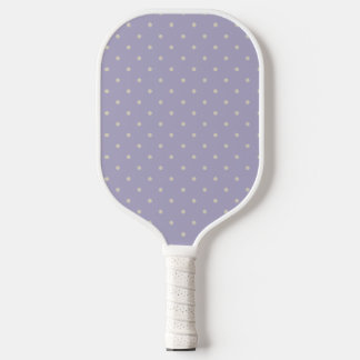 Raquette De Pickleball Points Lavande Crème Motif à Points
