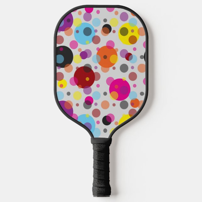 Raquette De Pickleball Pois coloré (Recto)