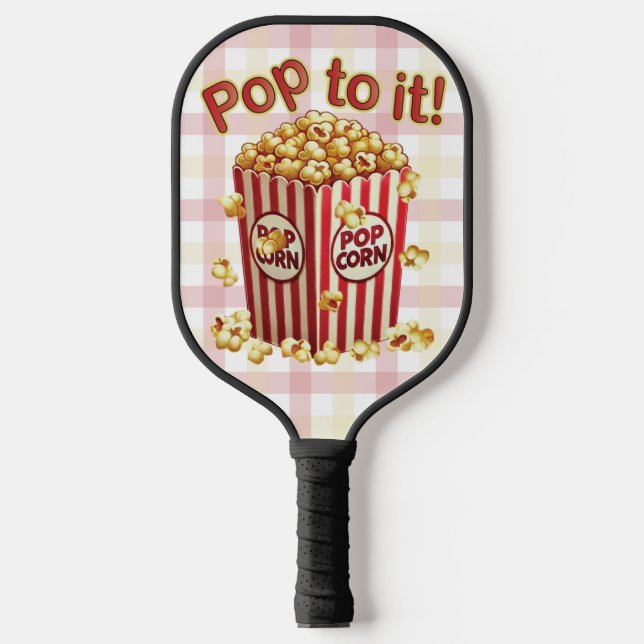 Raquette De Pickleball Poppin' avec Style - "Pop to it!" (Recto)