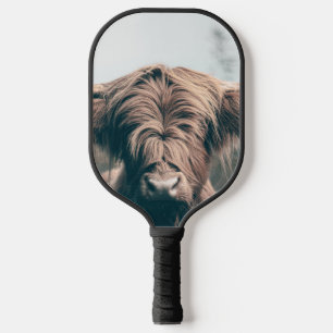 Raquette De Pickleball Portrait de vache Highland