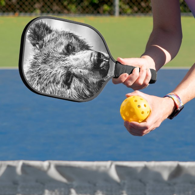 Raquette De Pickleball Portrait d'ours grizzli (Insitu)
