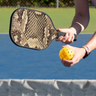 Raquette De Pickleball Poster de animal de peau de serpent exotique motif