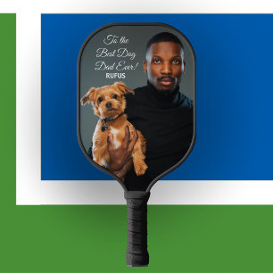 Raquette De Pickleball Pour le meilleur papa de chien jamais photo person