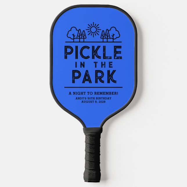 Raquette de Pickleball pour une fête d'anniversair (Verso)