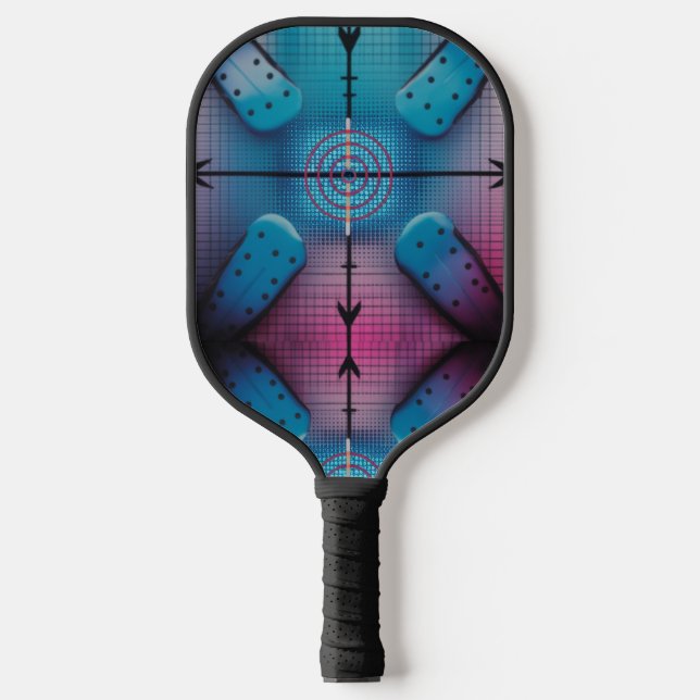 Raquette de Pickleball Precision Target Aqua Dot G (Recto)