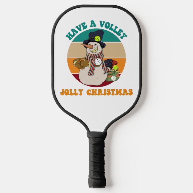Raquette De Pickleball Prenez un Noël Volley Jolly. Funny Pickleball (Recto)