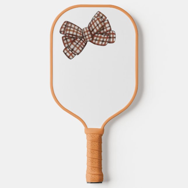 Raquette De Pickleball Prêpe à arc brun plaid (Recto)