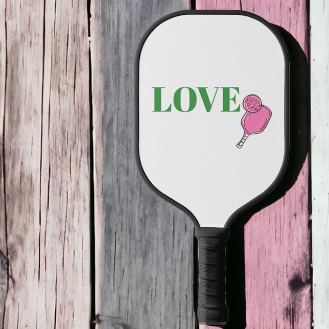 Raquette De Pickleball Preppy Pickleball rose Paddle Ball Love (Créateur téléchargé)
