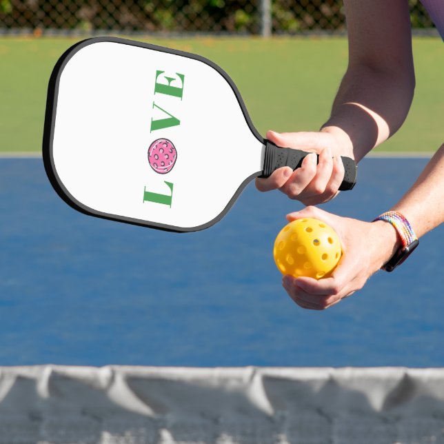 Raquette De Pickleball Preppy Pink Pickleball Love (Insitu)