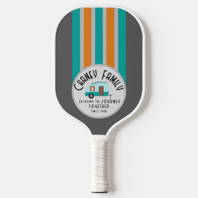 Raquette De Pickleball Profitez de la vie ensemble Retro Camper (Recto)
