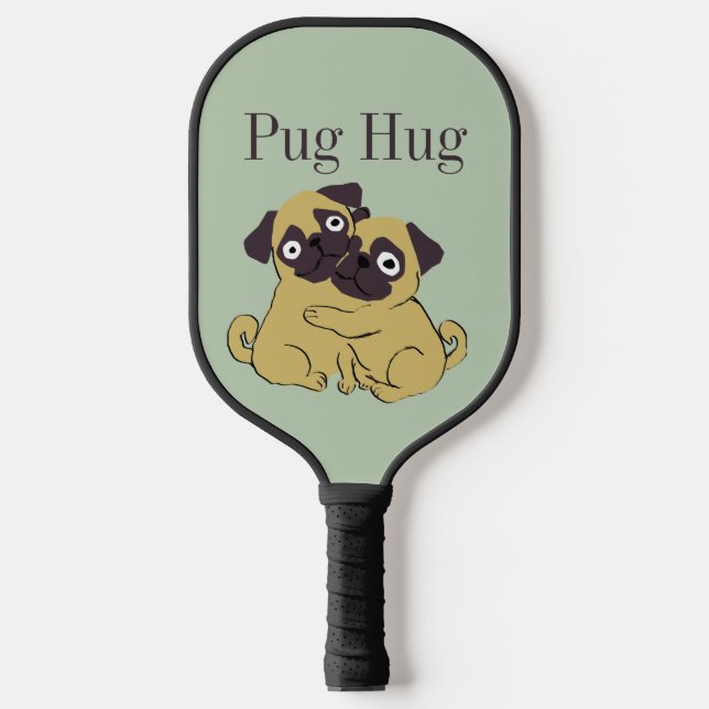 Raquette De Pickleball Pug hug  (Recto)
