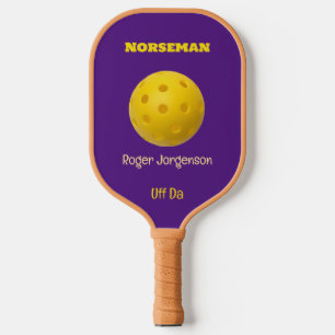Raquette De Pickleball Purple Gold Norseman Custom Uff Da
