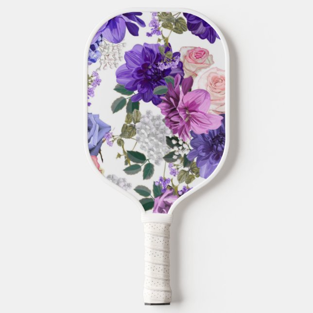 Raquette De Pickleball Purple Japonais Fleurs Pickle Ball (Recto)